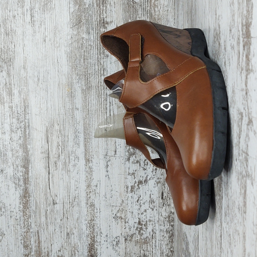 🟥Sz 41 NWOT Sanita Matilda Mary Jane Leather Wedge - Picture 3 of 16
